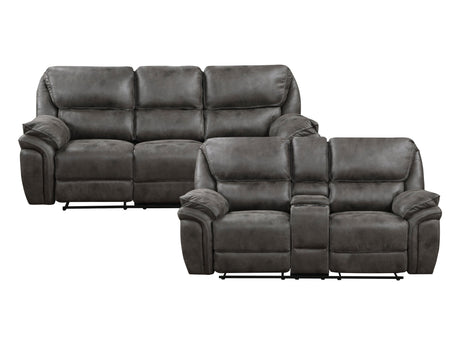 Proctor Gray Reclining Sofa & Loveseat - Ornate Home