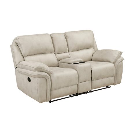 Proctor Sand Double Reclining Loveseat - Ornate Home