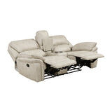 Proctor Sand Double Reclining Loveseat - Ornate Home