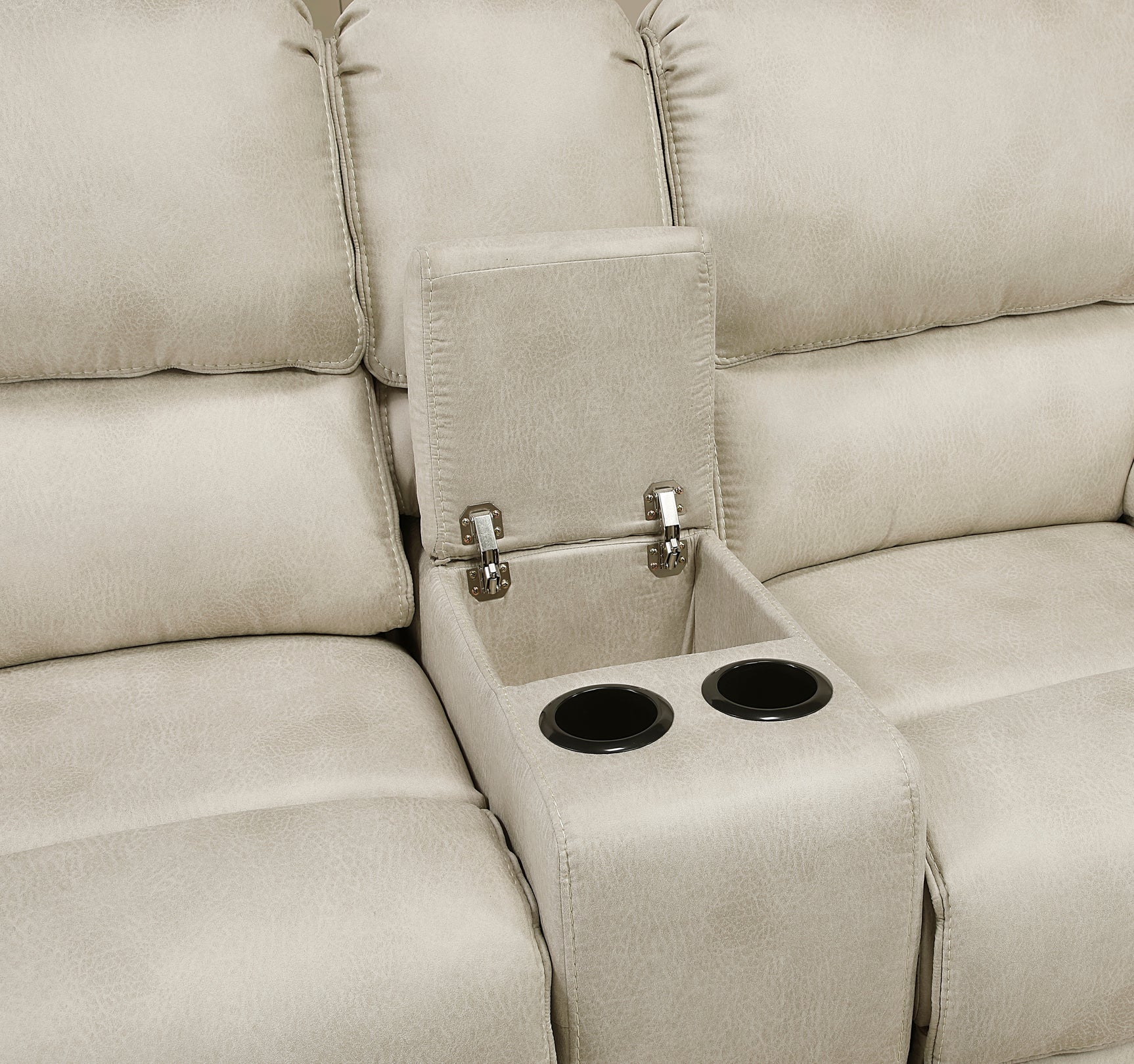 Proctor Sand Double Reclining Loveseat - Ornate Home