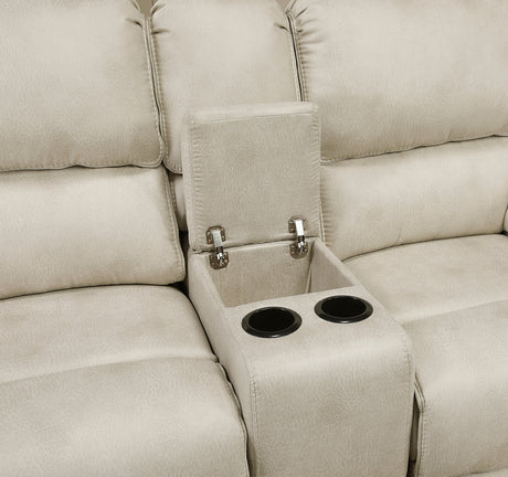 Proctor Sand Double Reclining Loveseat - Ornate Home