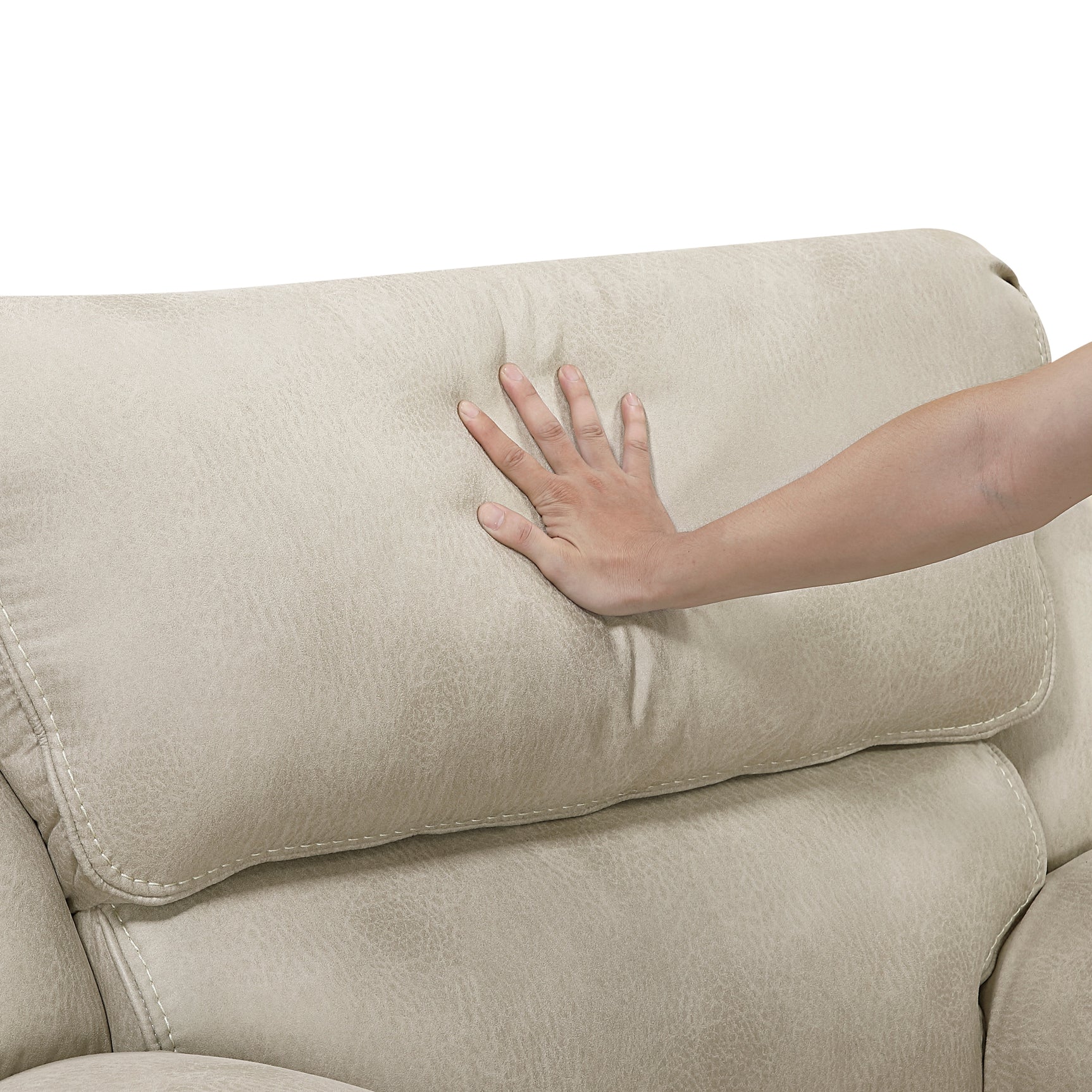 Proctor Sand Double Reclining Sofa - Ornate Home