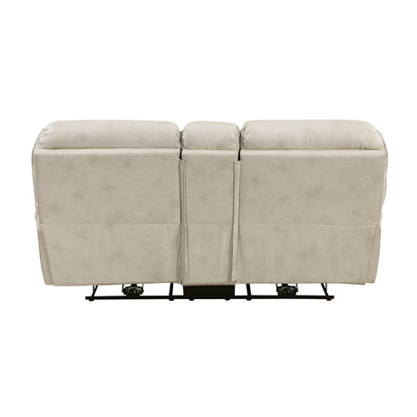 Proctor Sand Power Double Reclining Loveseat - Ornate Home