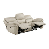 Proctor Sand Power Double Reclining Sofa - Ornate Home