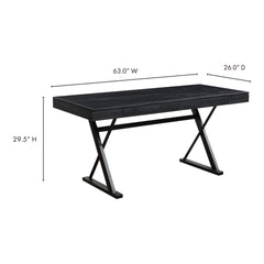 Profecto Black Desk - Ornate Home