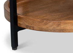 Profile Brown Round End Table - Ornate Home