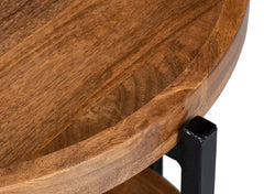 Profile Brown Round End Table - Ornate Home