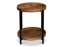 Profile Brown Round End Table - Ornate Home