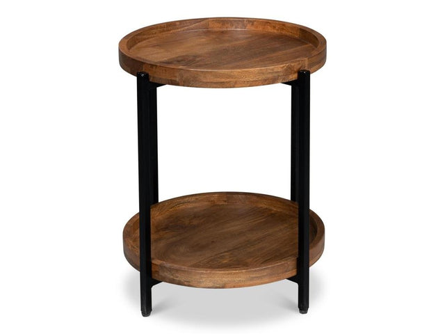 Profile Brown Round End Table - Ornate Home