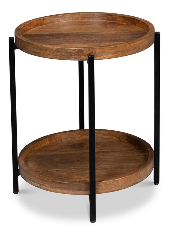 Profile Brown Round End Table - Ornate Home