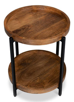 Profile Brown Round End Table - Ornate Home