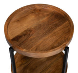 Profile Brown Round End Table - Ornate Home