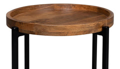 Profile Brown Round End Table - Ornate Home
