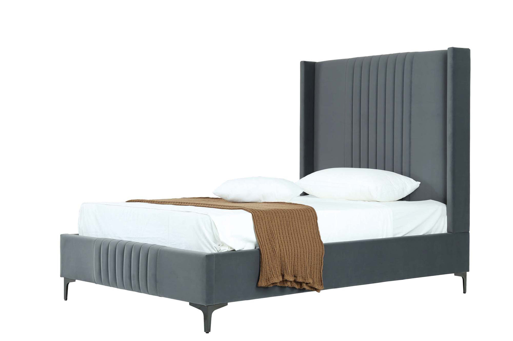Promenade 48" Bed in Grey - Ornate Home