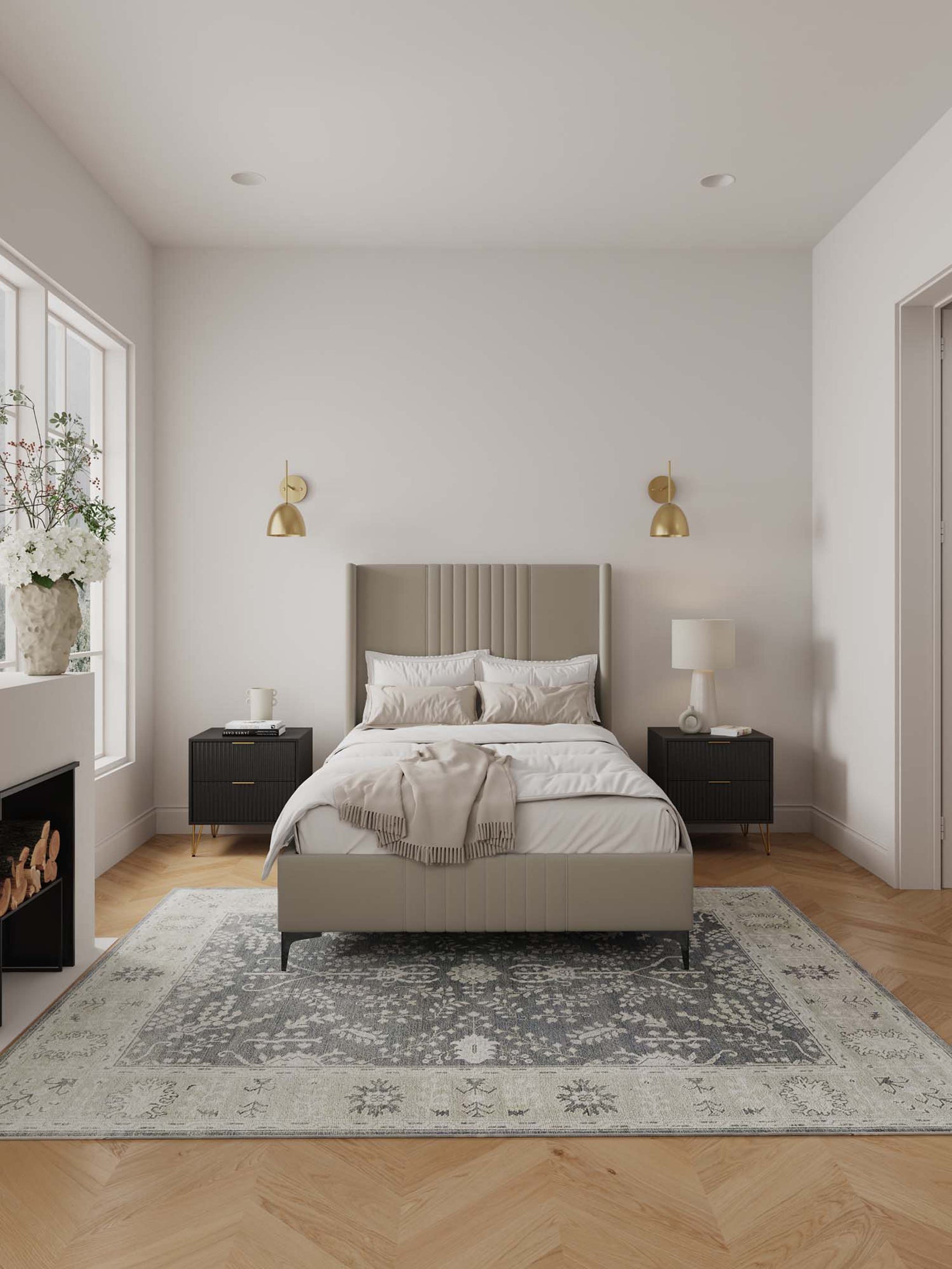 Promenade 48" Bed in Rustic Taupe - Ornate Home