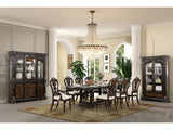 Promenade Dark Brown 9 Piece Dining Set - Ornate Home
