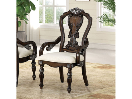 Promenade Dark Brown Arm Chair (Set of 2) - Ornate Home