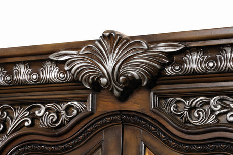 Promenade Dark Brown Curio - Ornate Home