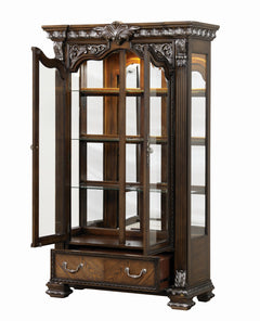 Promenade Dark Brown Curio - Ornate Home