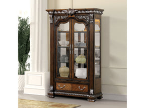 Promenade Dark Brown Curio - Ornate Home