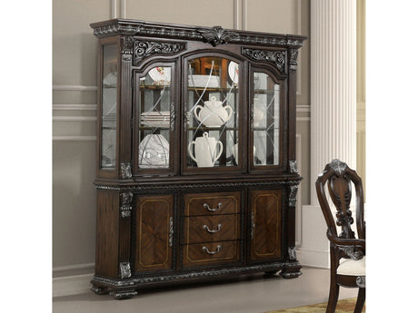Promenade Dark Brown Hutch Buffet - Ornate Home