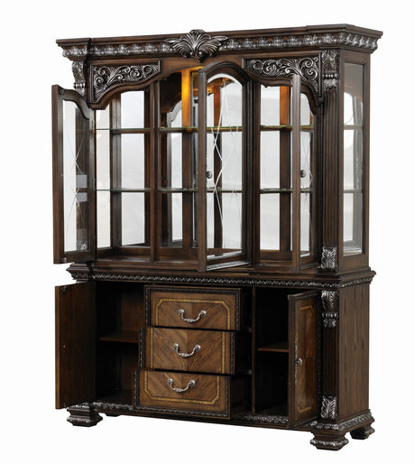 Promenade Dark Brown Hutch Buffet - Ornate Home