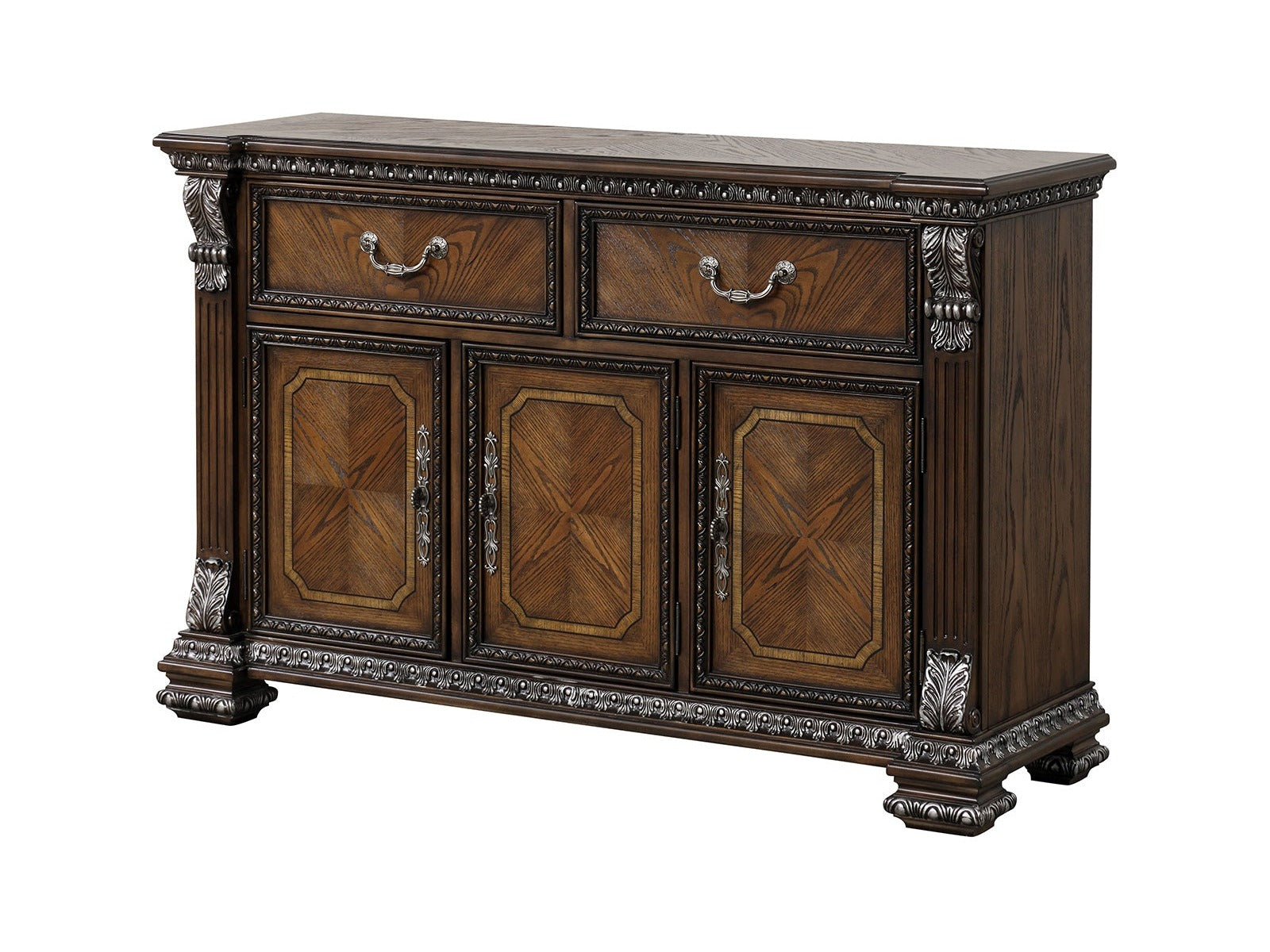 Promenade Dark Brown Server - Ornate Home