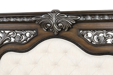 Promenade Espresso Queen 4 Piece Bedroom Set - Ornate Home