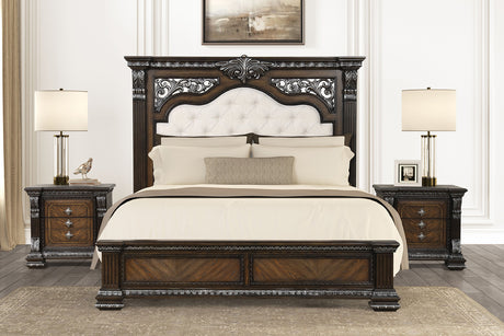 Promenade Espresso Queen 5 Piece Bedroom Set w/2 Nightstands - Ornate Home