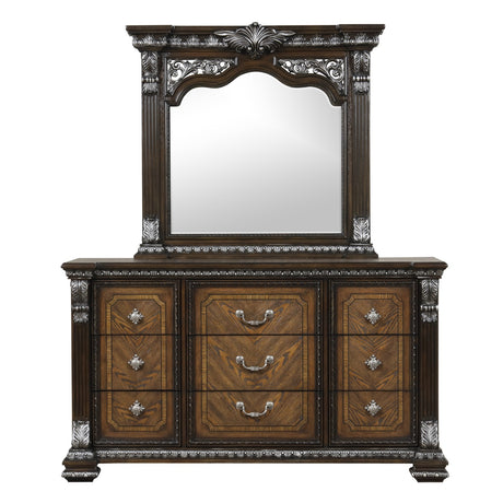 Promenade Espresso Queen 5 Piece Bedroom Set w/2 Nightstands - Ornate Home