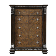 Promenade Espresso Queen 5 Piece Bedroom Set w/Chest - Ornate Home