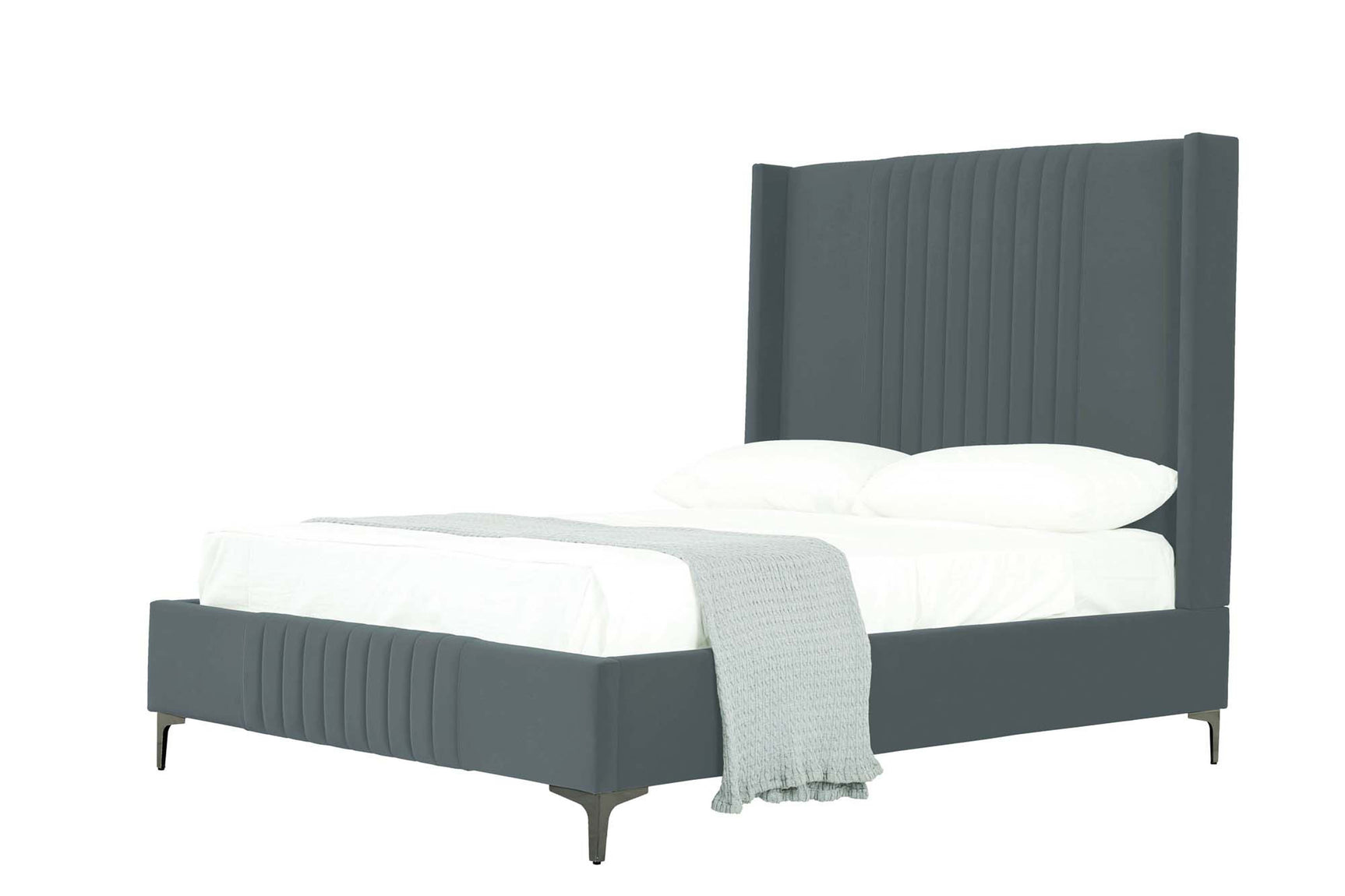 Promenade Full- Size Bed in Grey - Ornate Home