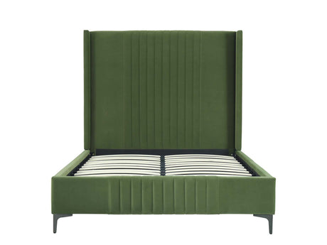 Promenade Full- Size Bed in Moss Green - Ornate Home