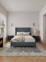 Promenade Queen-Size Bed in Grey - Ornate Home