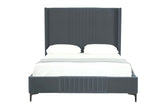 Promenade Queen-Size Bed in Grey - Ornate Home