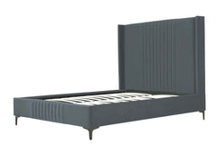 Promenade Queen-Size Bed in Grey - Ornate Home