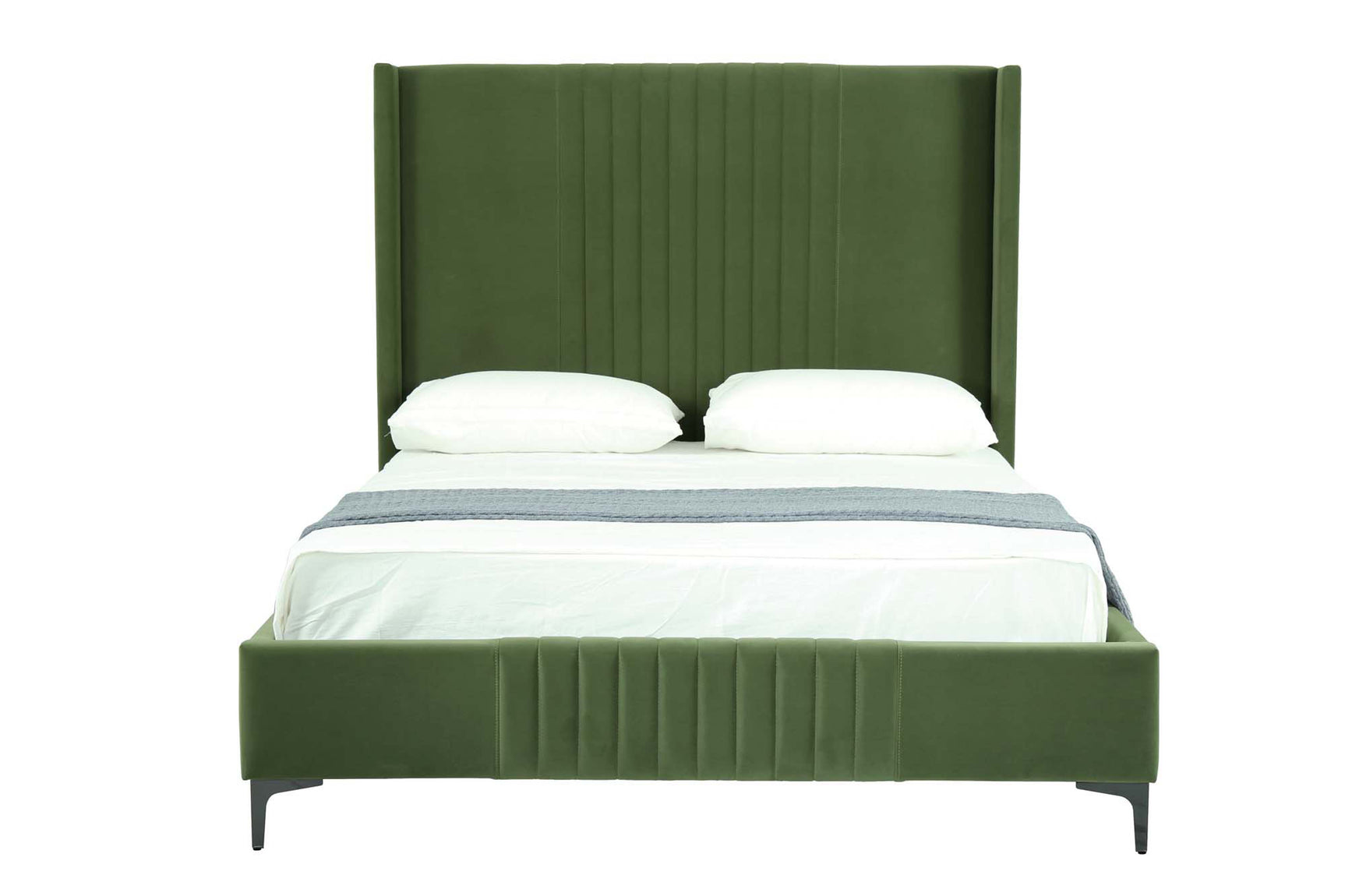 Promenade Queen-Size Bed in Moss Green - Ornate Home