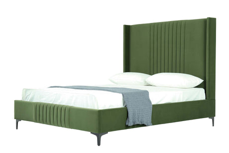 Promenade Queen-Size Bed in Moss Green - Ornate Home