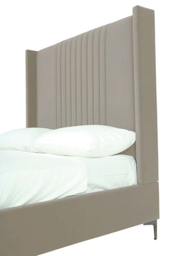 Promenade Queen-Size Bed in Rustic Taupe - Ornate Home