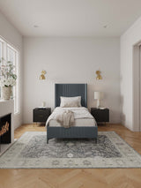 Promenade Twin-Size Bed in Grey - Ornate Home