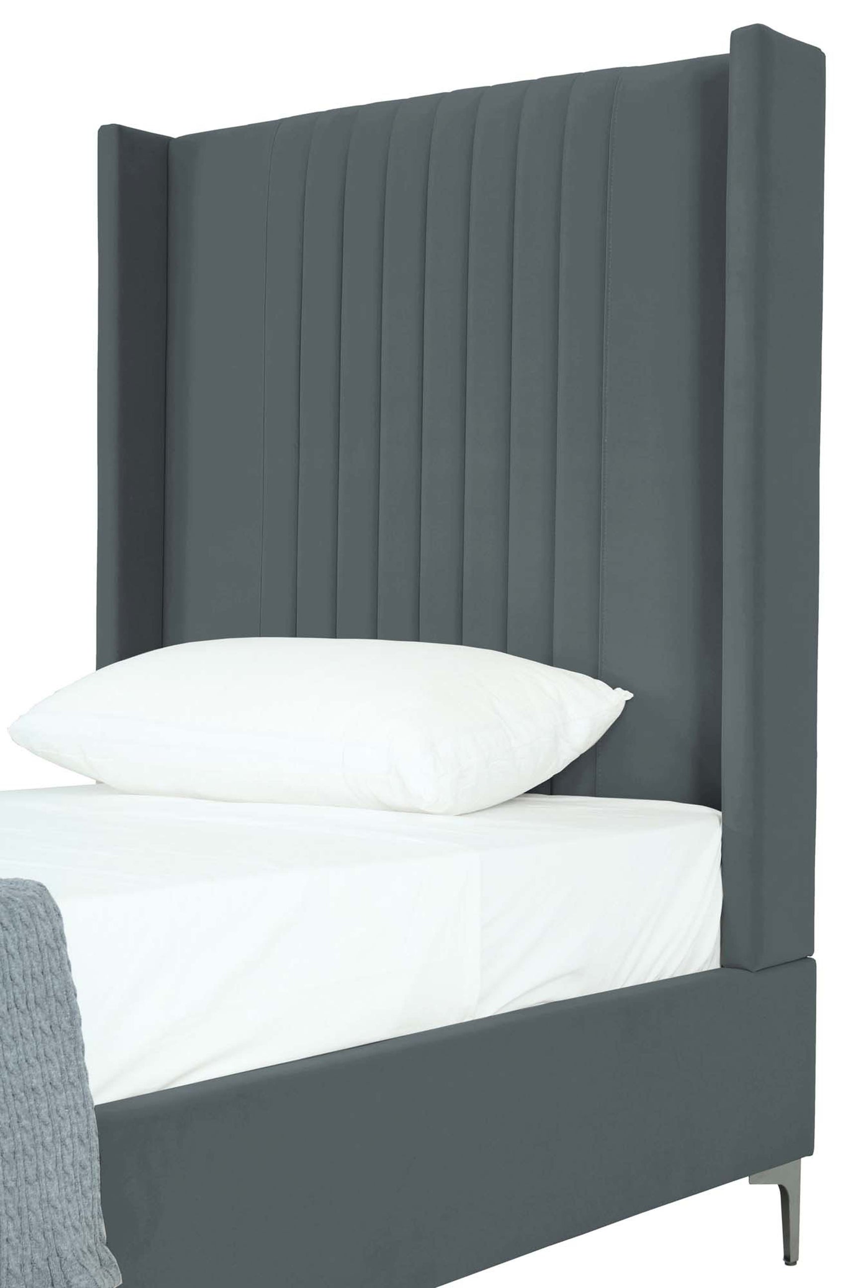 Promenade Twin-Size Bed in Grey - Ornate Home