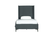 Promenade Twin-Size Bed in Grey - Ornate Home