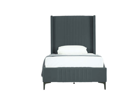 Promenade Twin-Size Bed in Grey - Ornate Home