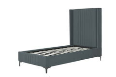Promenade Twin-Size Bed in Grey - Ornate Home