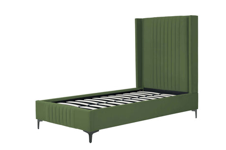 Promenade Twin-Size Bed in Moss Green - Ornate Home