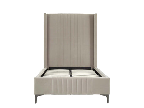 Promenade Twin-Size Bed in Rustic Taupe - Ornate Home