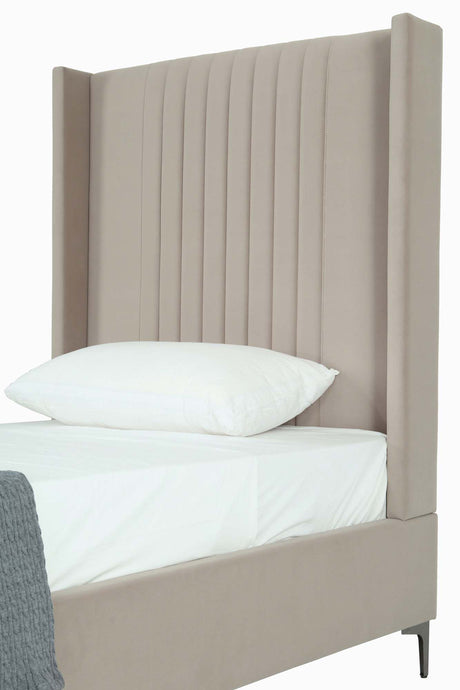 Promenade Twin-Size Bed in Rustic Taupe - Ornate Home