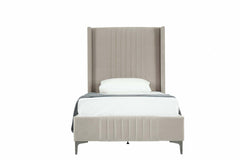 Promenade Twin-Size Bed in Rustic Taupe - Ornate Home