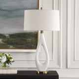 Promenade White Table Lamp - Ornate Home