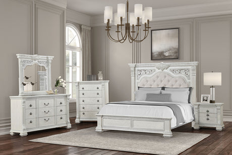 Promenade Wire Brushed White Chest - Ornate Home